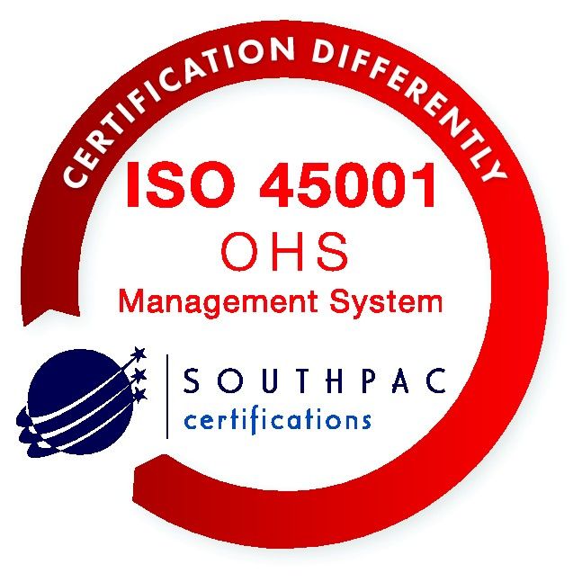 ISO 45001 OHS Management System — certified by Southpac Certifications